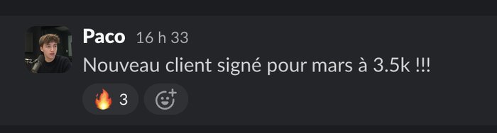 Témoignage client